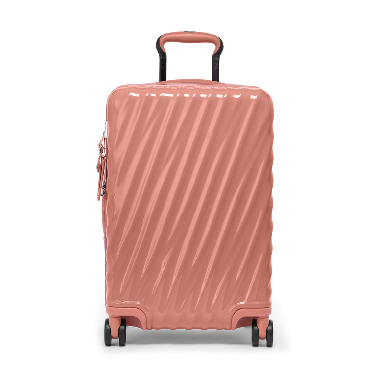 Tumi Luggage Pink Clay Tumi 19 Degree International Expandable 4 Wheeled Carry-On Luggage