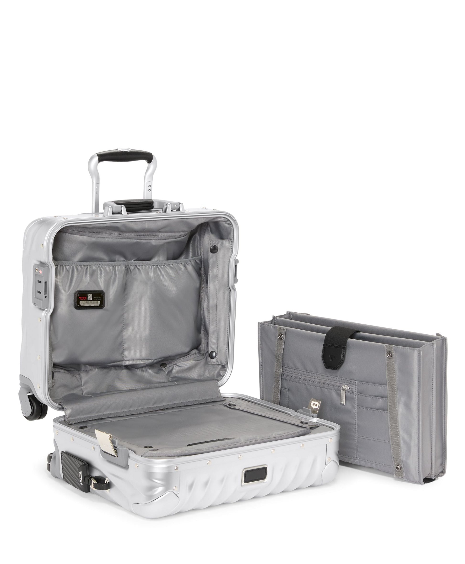 Tumi Luggage Silver Tumi 19 Degree Aluminum Compact Carry-On Underseater Luggage