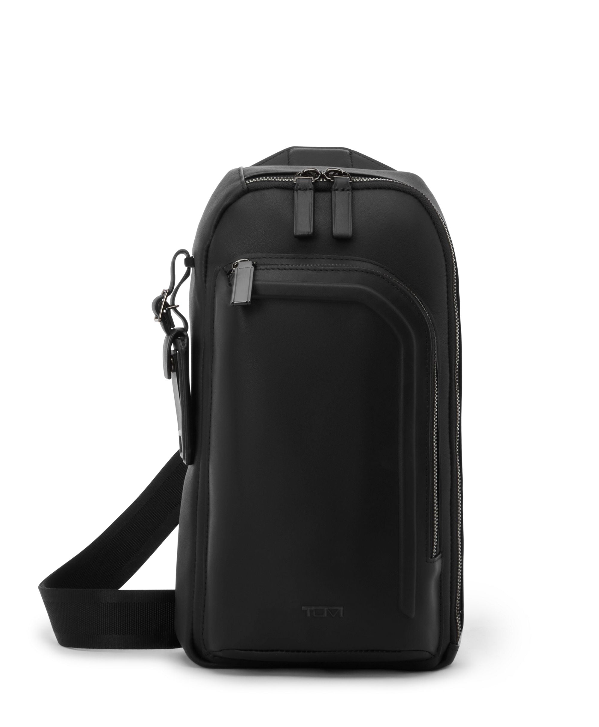 Tumi Sling Bag Black Bombe Tumi Harrison Gregory Sling - Leather