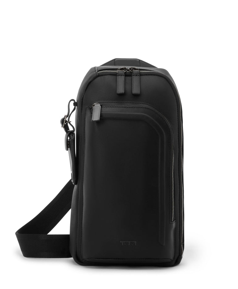 Tumi Sling Bag Black Bombe Tumi Harrison Gregory Sling - Leather