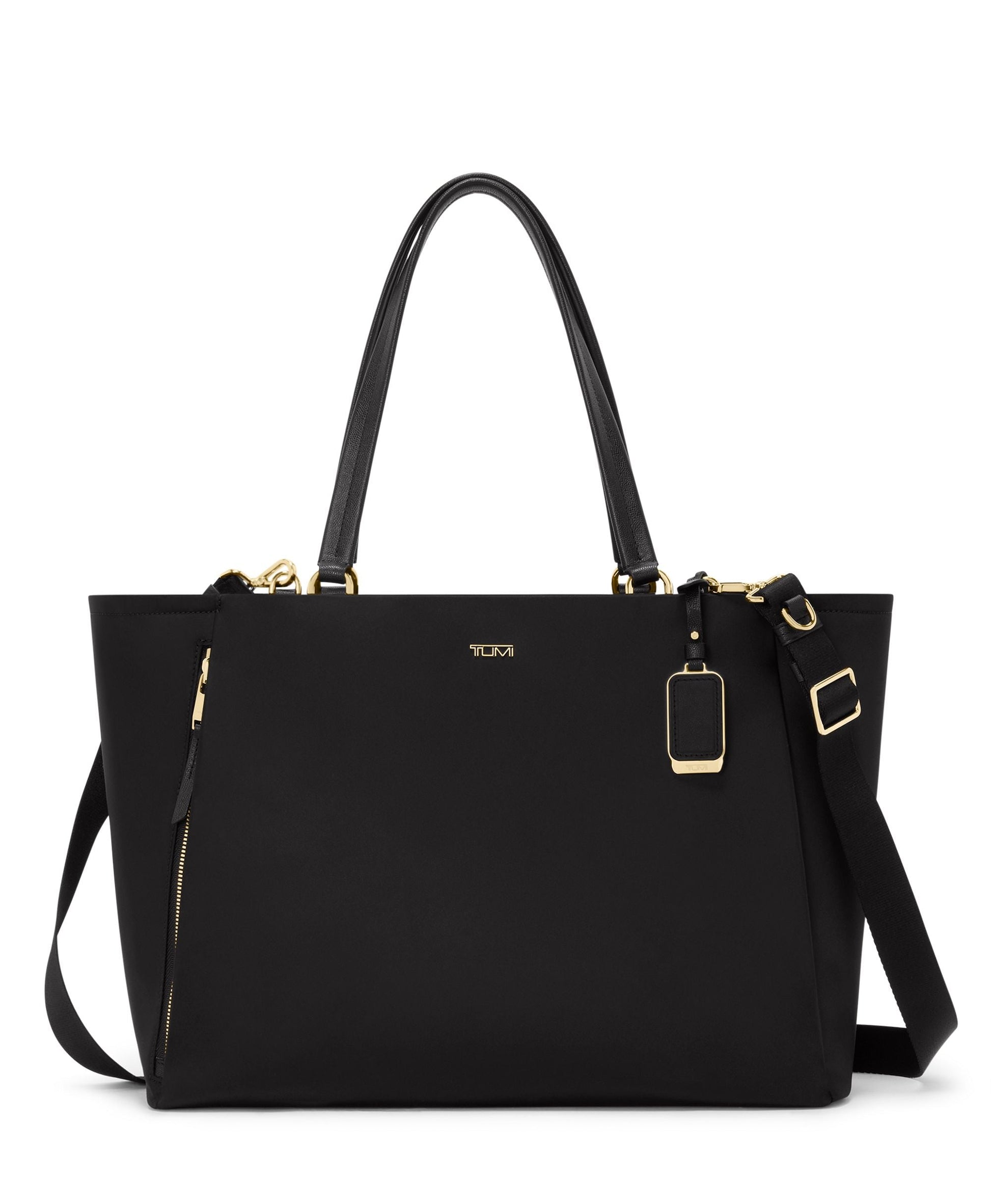 Tumi Tote Bag Black/Gold Tumi Voyageur Valetta Large Tote
