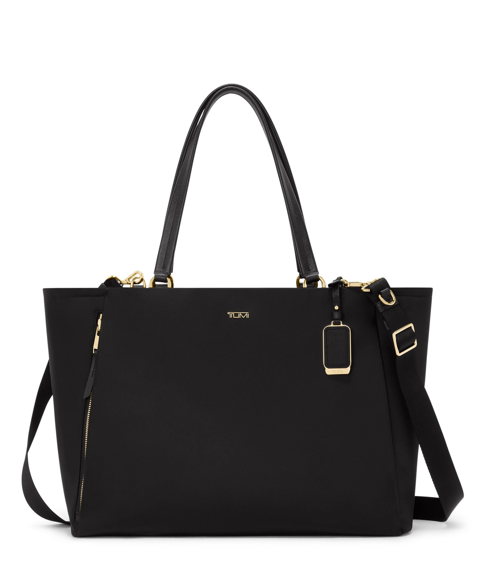 Tumi Tote Bag Black/Gold Tumi Voyageur Valetta Large Tote