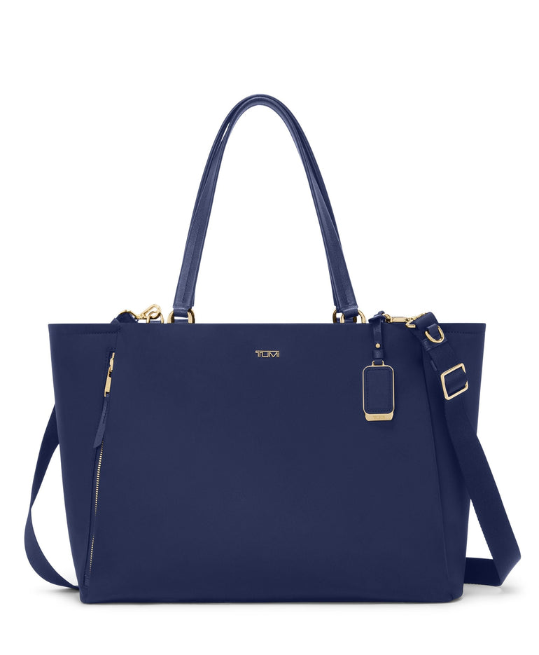 Tumi Tote Bag Indigo/Light Gold Tumi Voyageur Valetta Large Tote