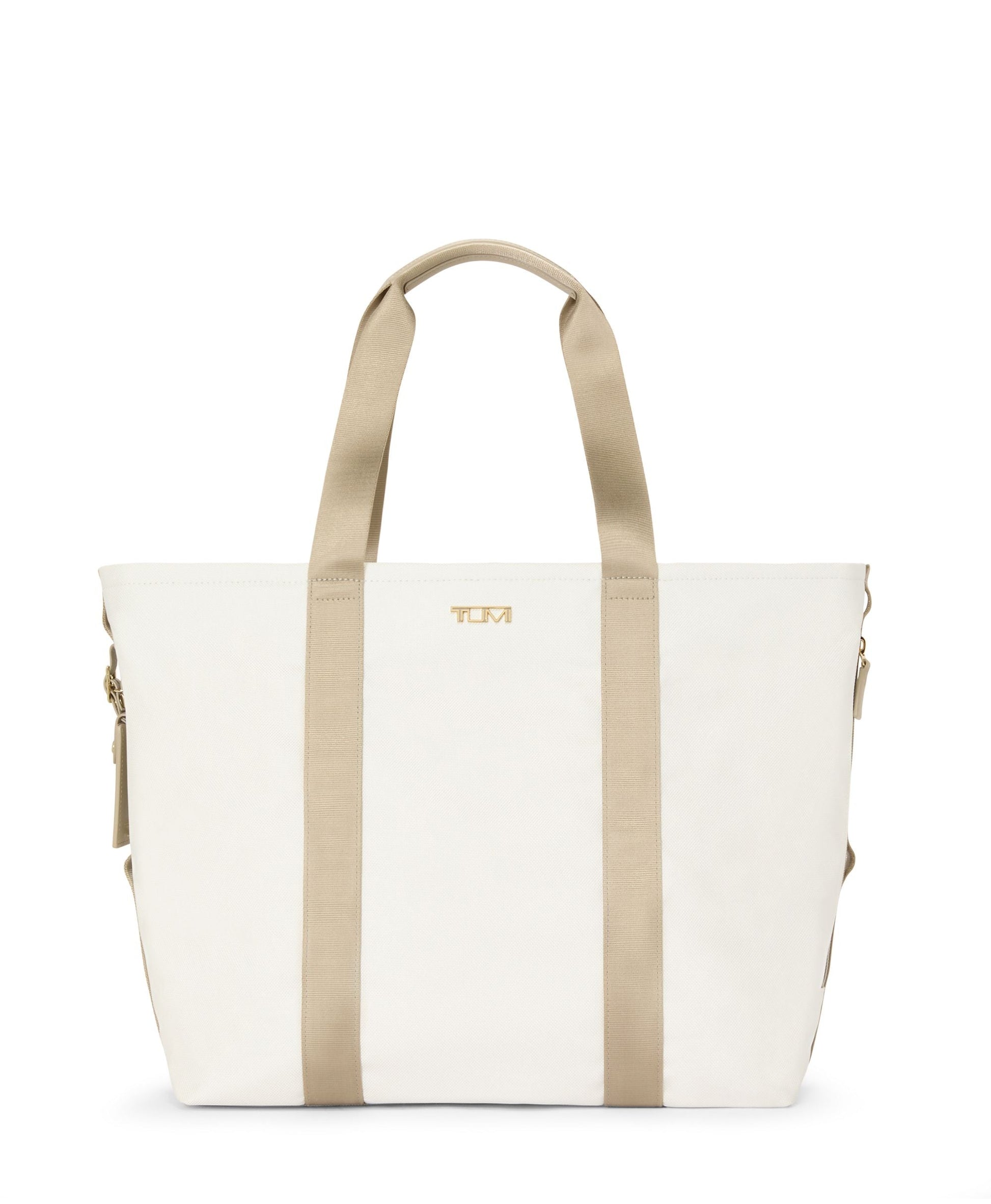Tumi Tote Bag Off White/Tan Tumi Sport Essential Medium East West Tote