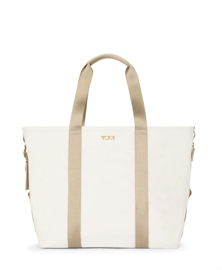 Tumi Tote Bag Off White/Tan Tumi Sport Essential Medium East West Tote