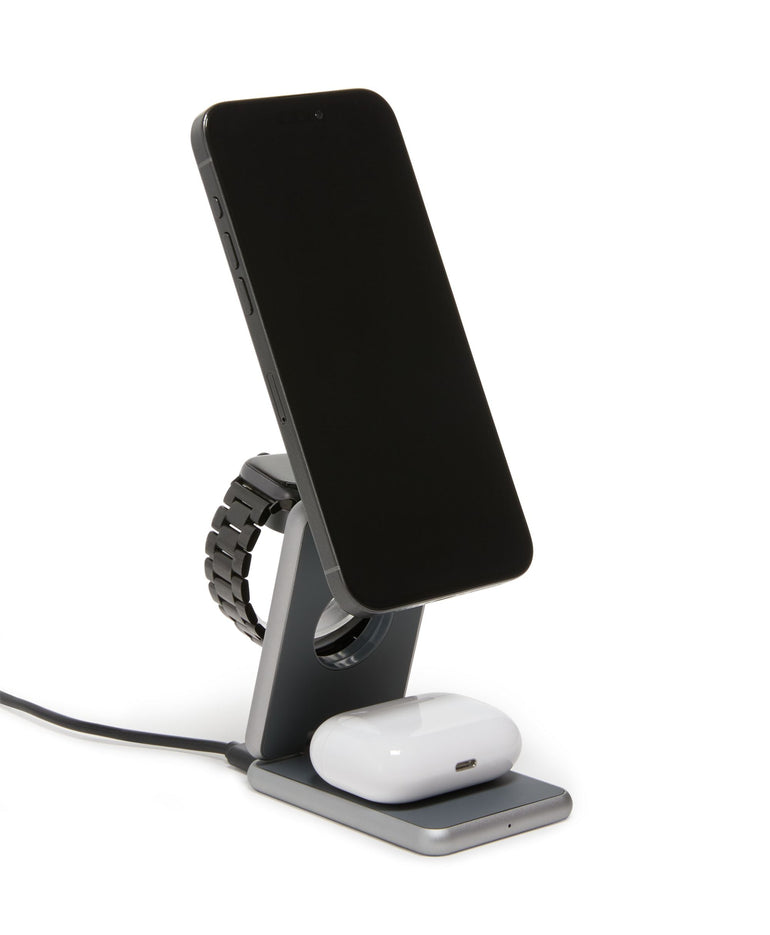 Tumi Travel Accessories Grey Tumi Electronics 3-in-1 Foldable Magnetic Wireless Charger