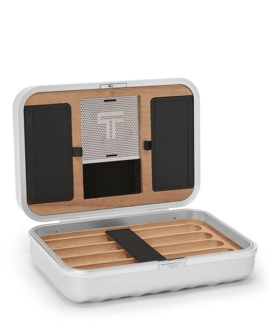 Tumi Travel Accessories Silver Tumi 19 Degree Aluminum Cigar Case