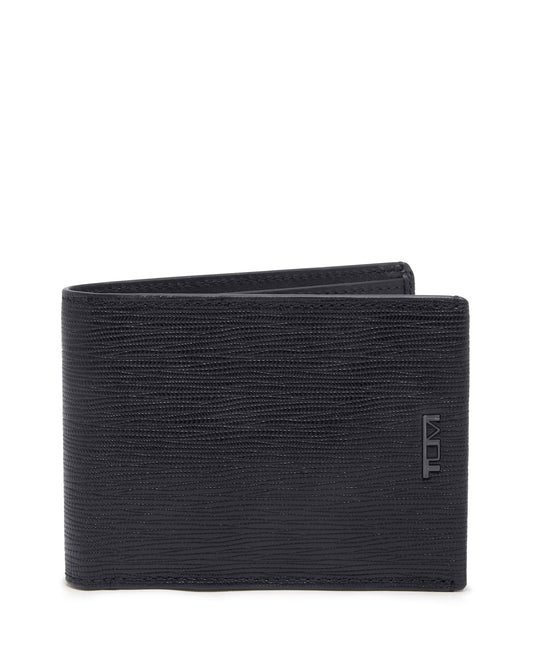 Tumi Wallets Black Embossed Tumi Nassau Double Billfold