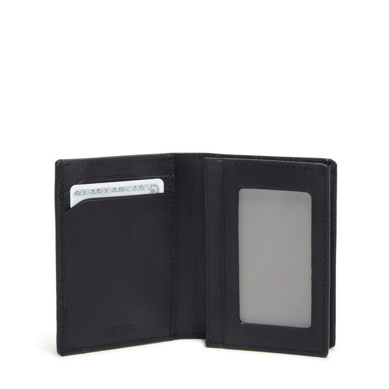 Tumi Wallets Black Embossed Tumi Nassau Gusseted Card Case