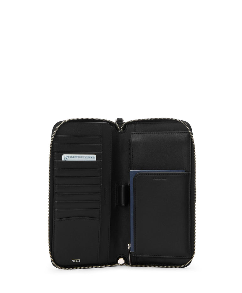 Tumi Wallets Black/Gunmetal Tumi Belden Travel Wallet