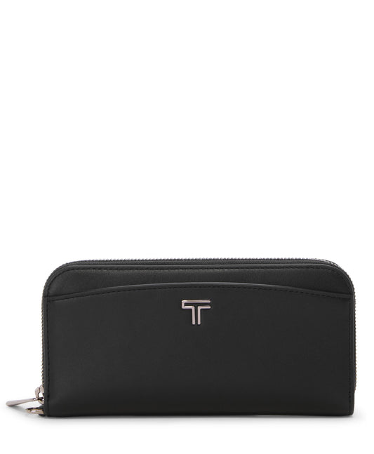 Tumi Wallets Black/Gunmetal Tumi Belden Zip-Around Continental Wallet