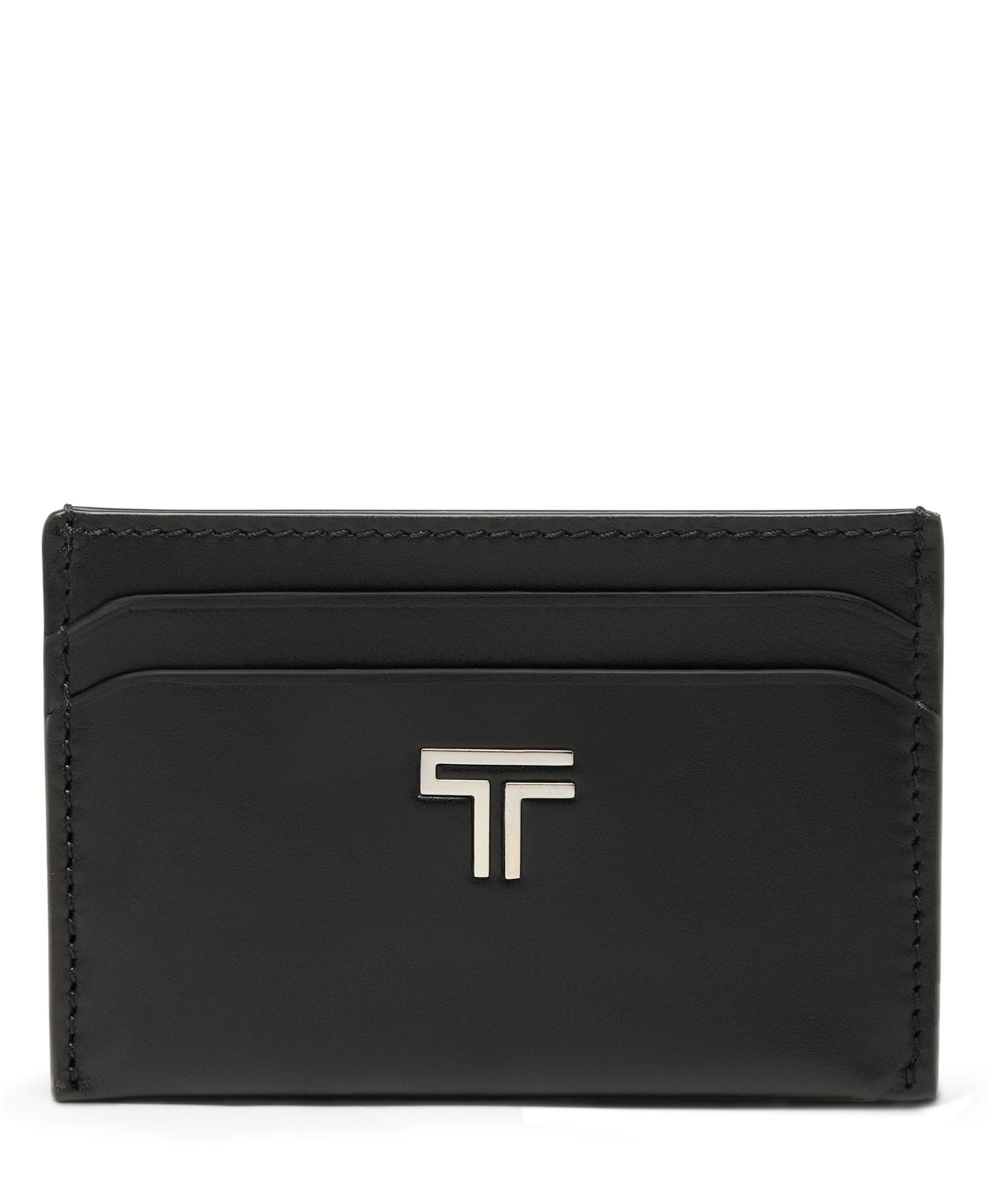 Tumi Wallets Black Noir Tumi Turin Slim Card Case