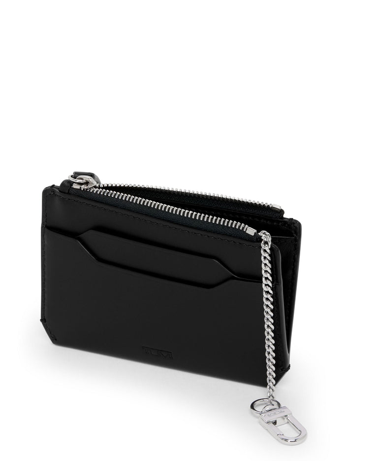 Tumi Wallets Black Noir Tumi Turin Small Zip Card Case