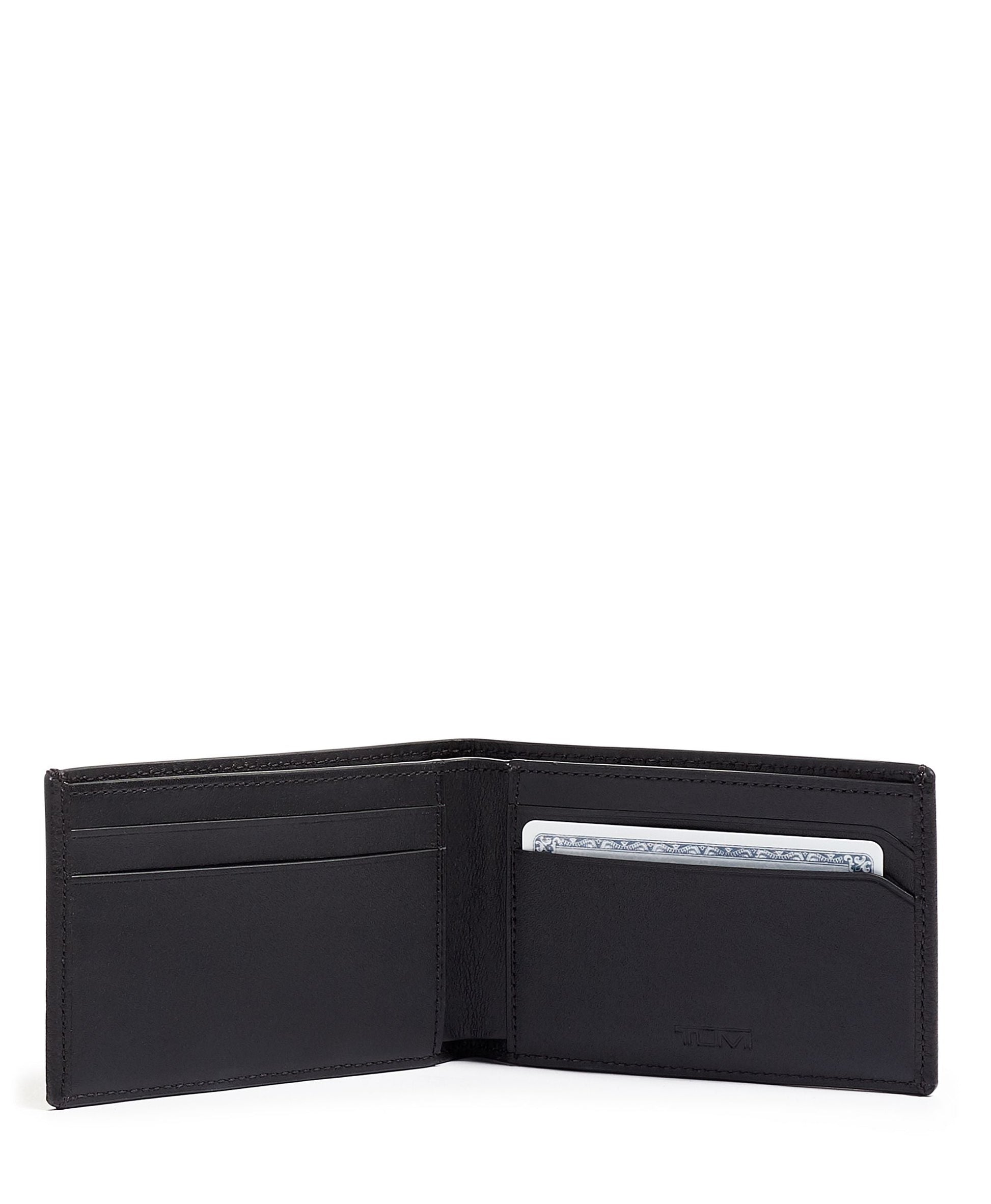 Tumi Wallets Black Textured Tumi Nassau Slim Single Billfold