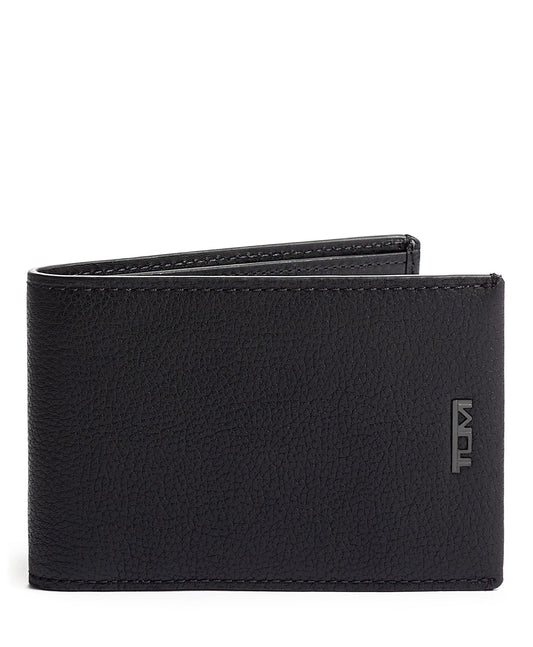 Tumi Wallets Black Textured Tumi Nassau Slim Single Billfold