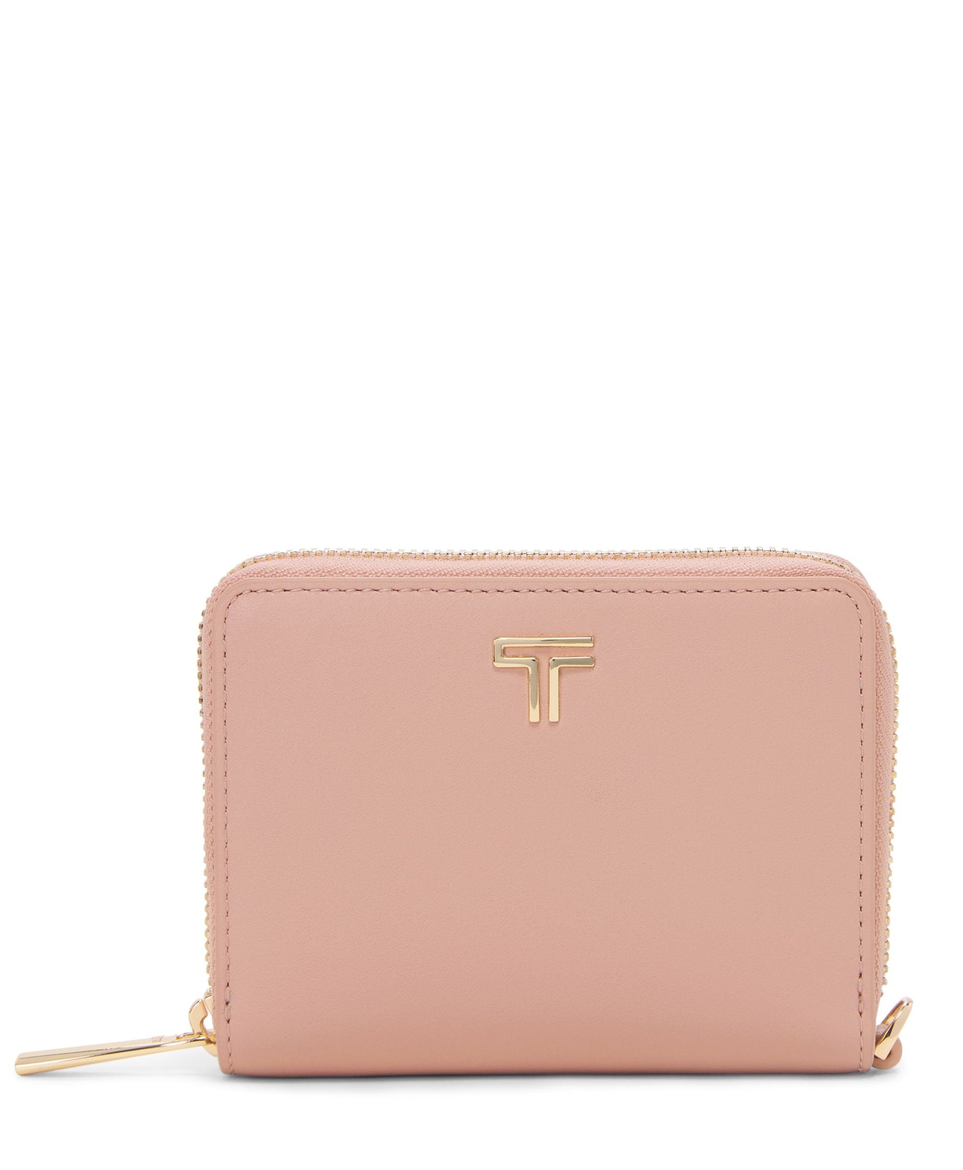 Tumi Wallets Blush Tumi Belden Trifold Zip-Around Wallet