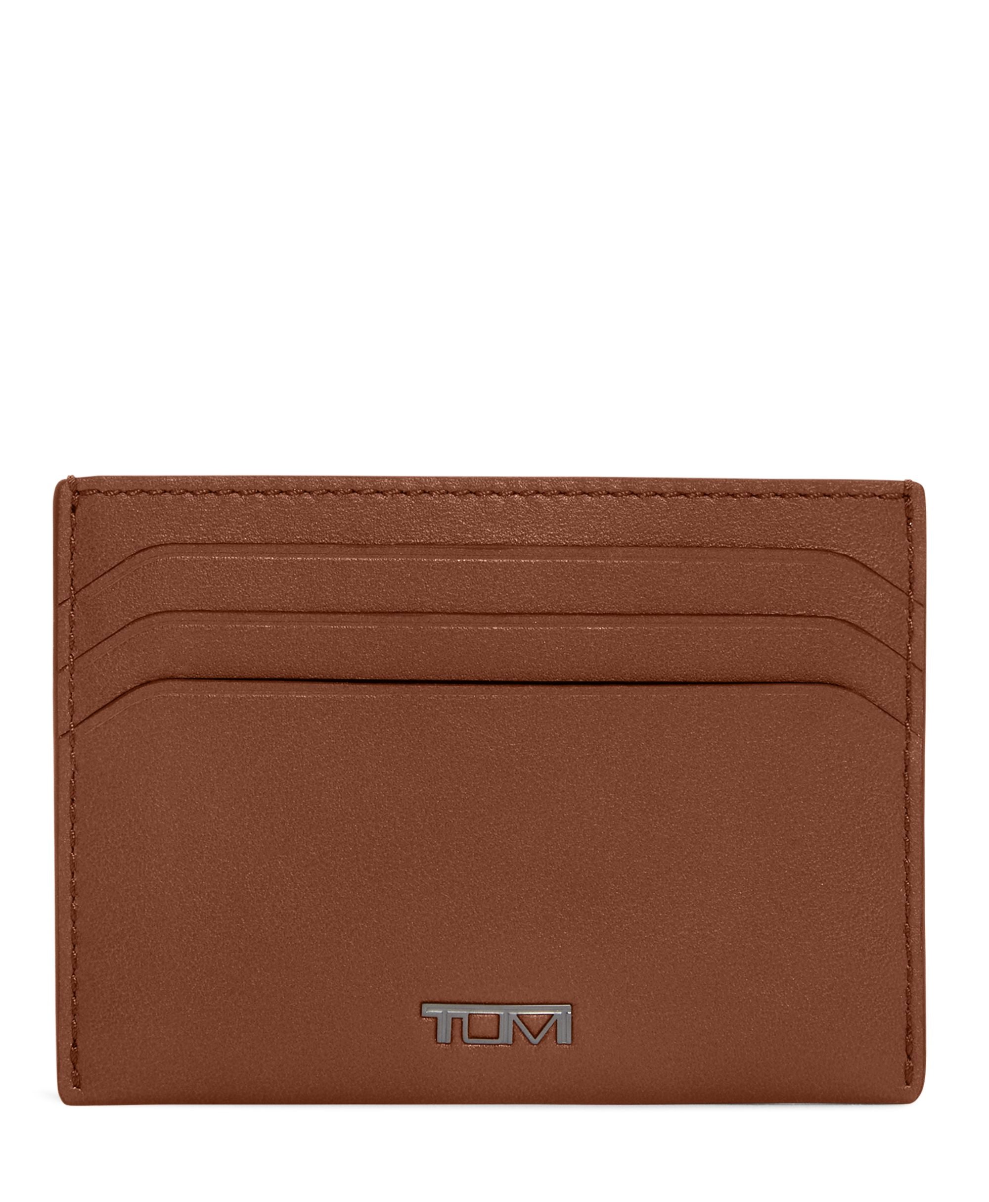 Tumi Wallets Cognac Tumi Nassau 6 Credit Card Slim Card Case