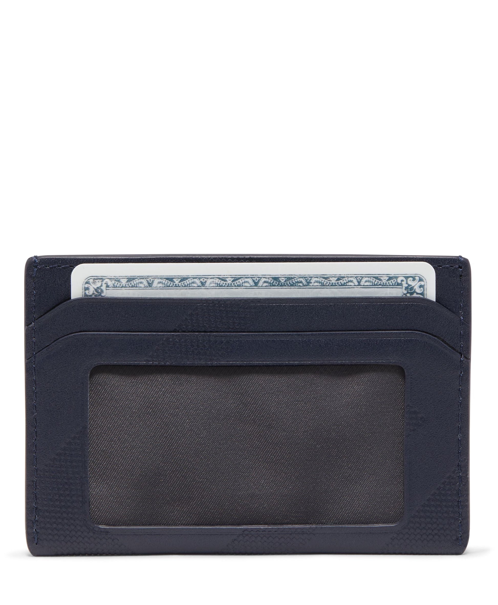 Tumi Wallets Navy T Tumi Nassau Slim Card Case - Navy T