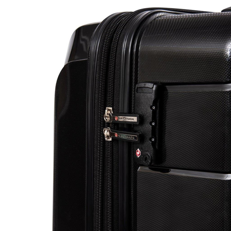 Air Canada Luggage Black Air Canada Optimum Hardside Expandable Medium Luggage