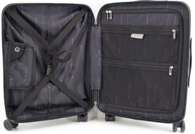Air Canada Luggage Black Air Canada Universal Collection Carry-On Spinner Luggage