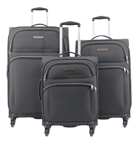 Air Canada Luggage Charcoal Air Canada 3-Piece Expandable Spinner Luggage Set