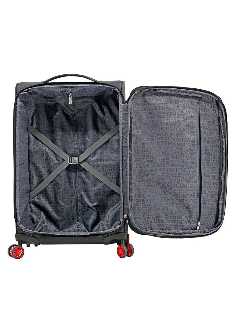 Air Canada Luggage Charcoal Air Canada Omni Large Expandable Softside Luggage