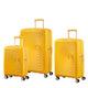 American Tourister Luggage Golden Yellow American Tourister Curio 3 Piece Nested Spinner Expandable Set
