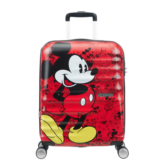 American Tourister Luggage Mickey Comics Red American Tourister Disney Wavebreaker Spinner Carry-On Luggage - Mickey Comics Red