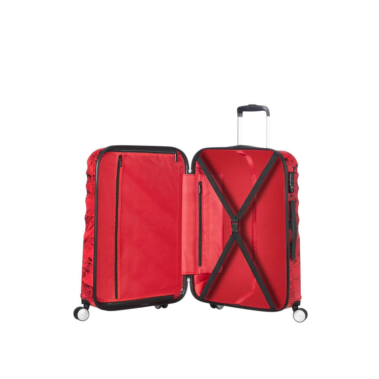 American Tourister Luggage Mickey Comics Red American Tourister Disney Wavebreaker Spinner Large Luggage - Mickey Comics Red