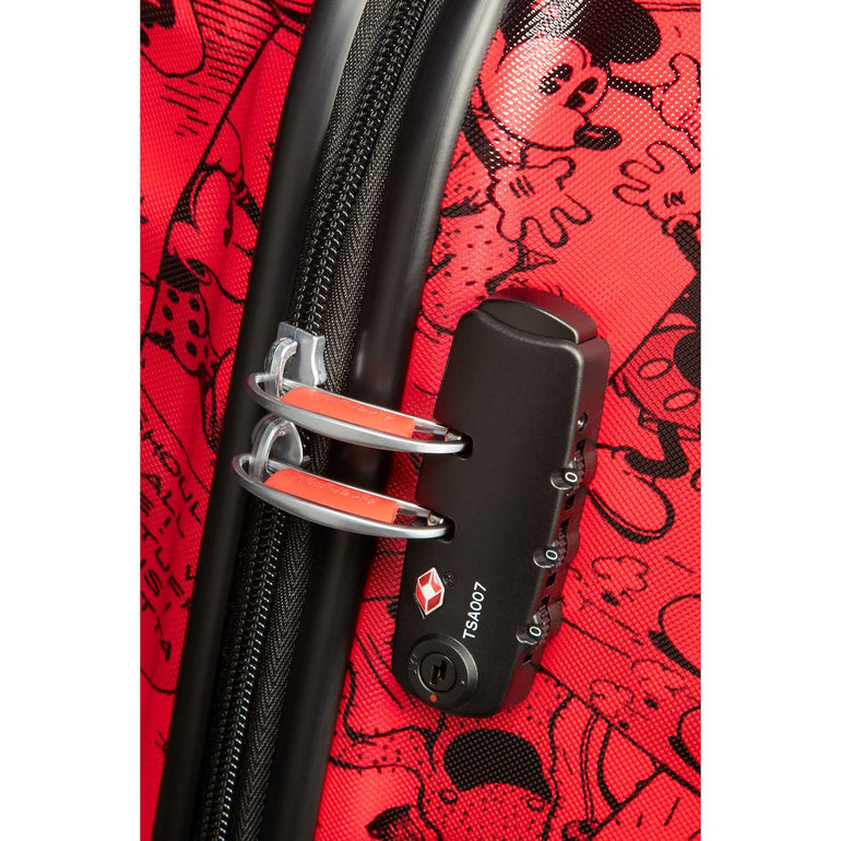 American Tourister Luggage Mickey Comics Red American Tourister Disney Wavebreaker Spinner Large Luggage - Mickey Comics Red