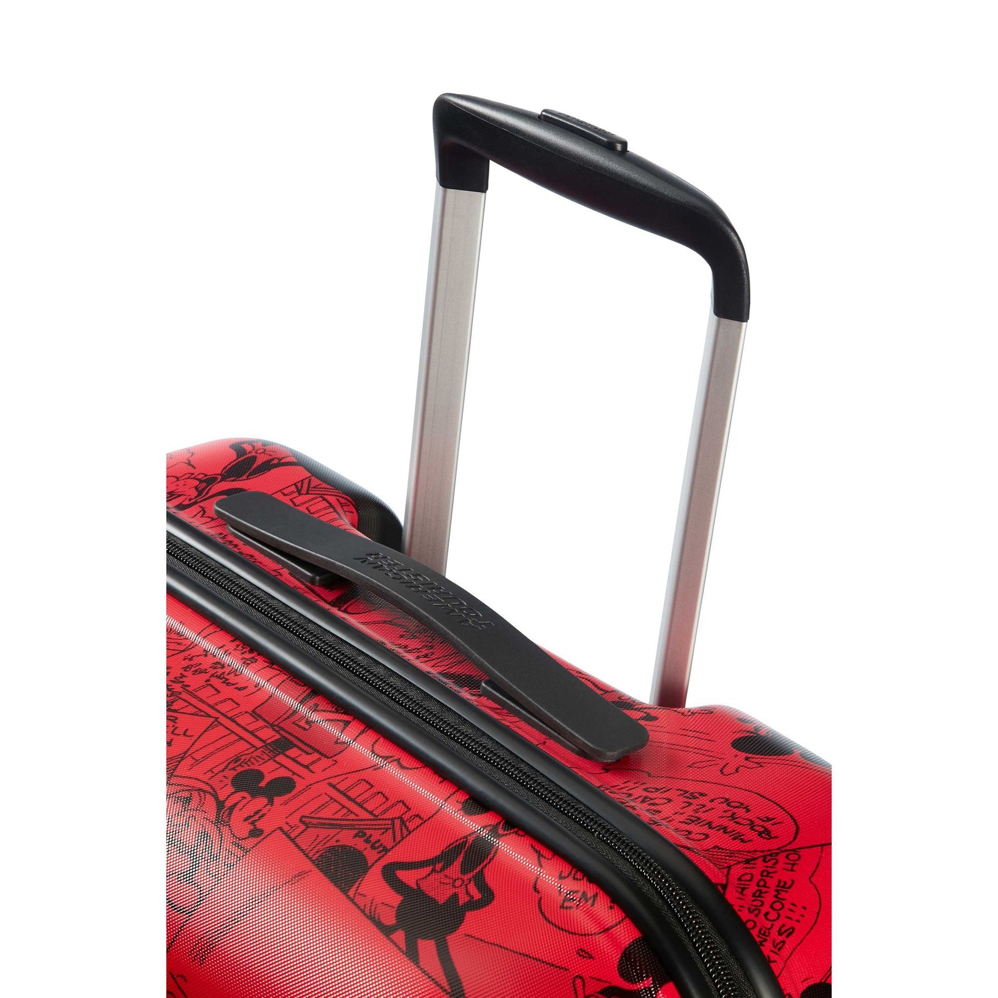 American Tourister Luggage Mickey Comics Red American Tourister Disney Wavebreaker Spinner Large Luggage - Mickey Comics Red