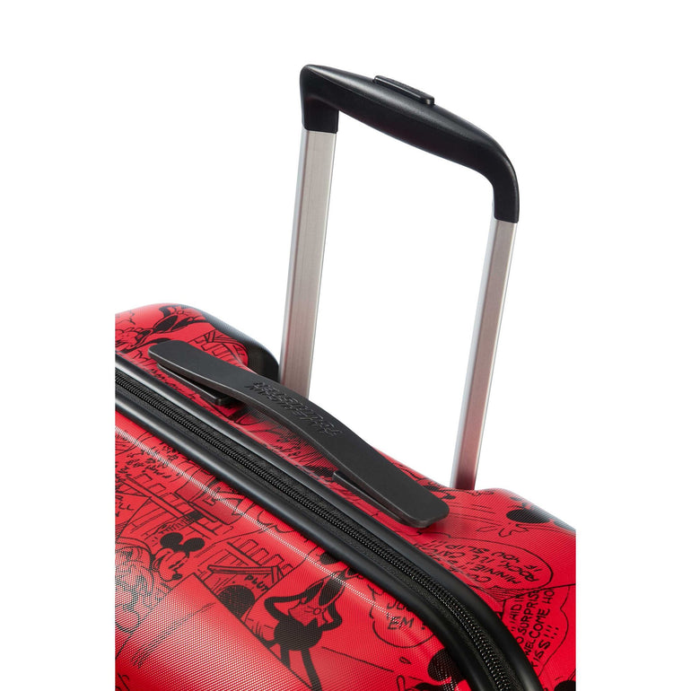 American Tourister Luggage Mickey Comics Red American Tourister Disney Wavebreaker Spinner Large Luggage - Mickey Comics Red