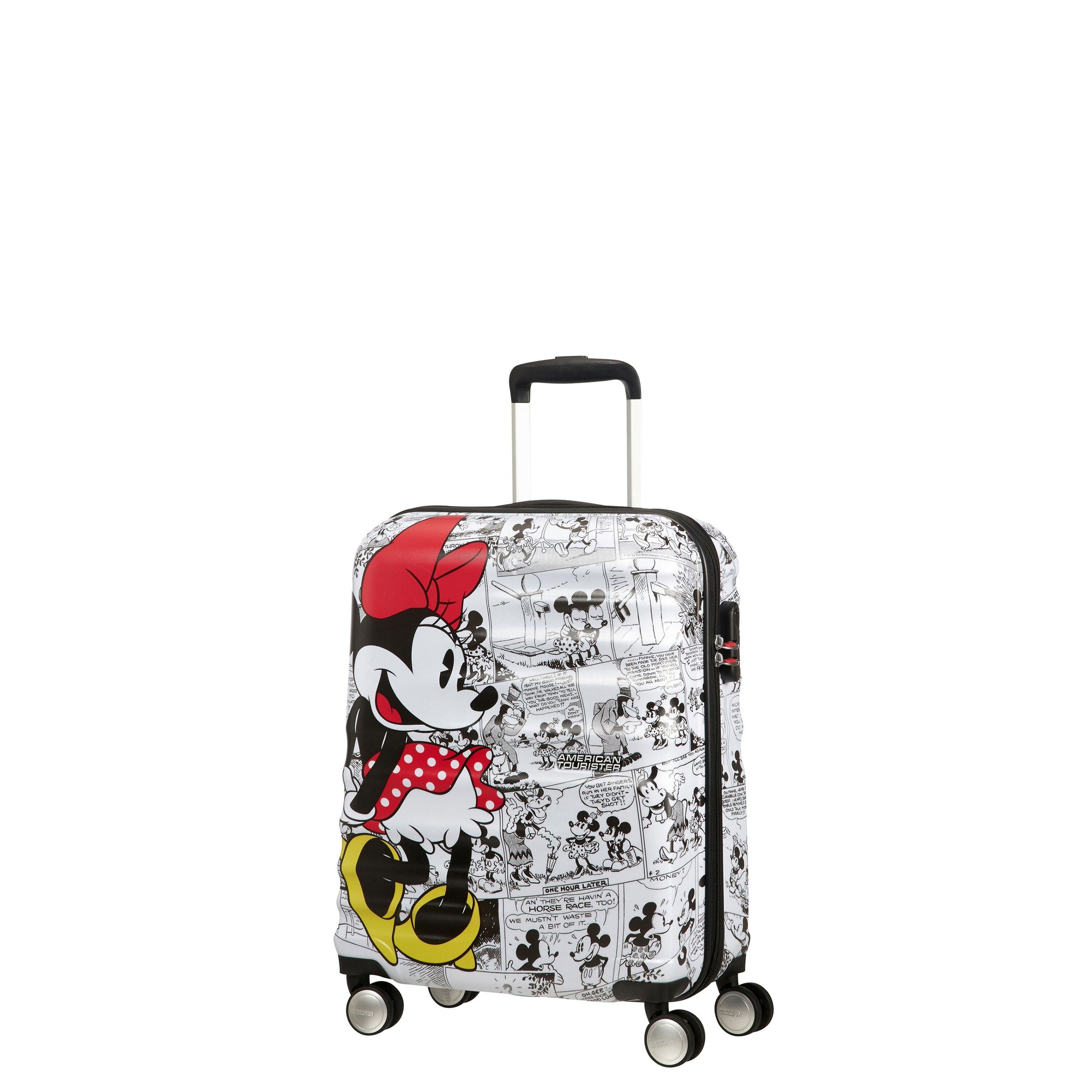 American Tourister Luggage Minnie Comics White American Tourister Disney Wavebreaker Carry-On Spinner Luggage - Minnie Comics White