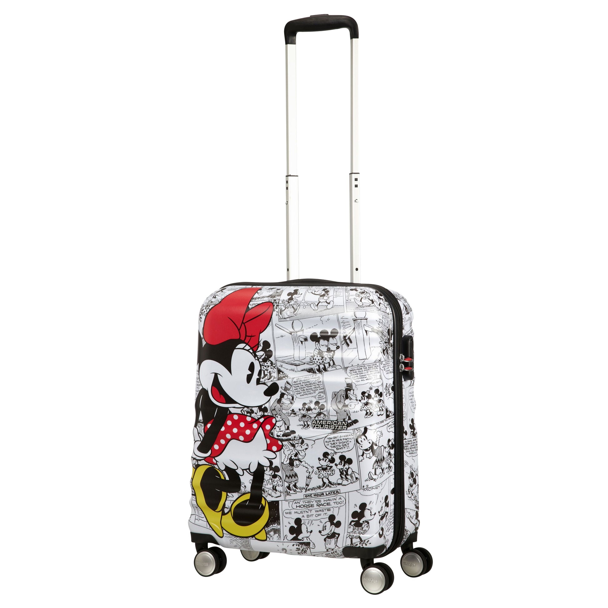 American Tourister Luggage Minnie Comics White American Tourister Disney Wavebreaker Carry-On Spinner Luggage - Minnie Comics White