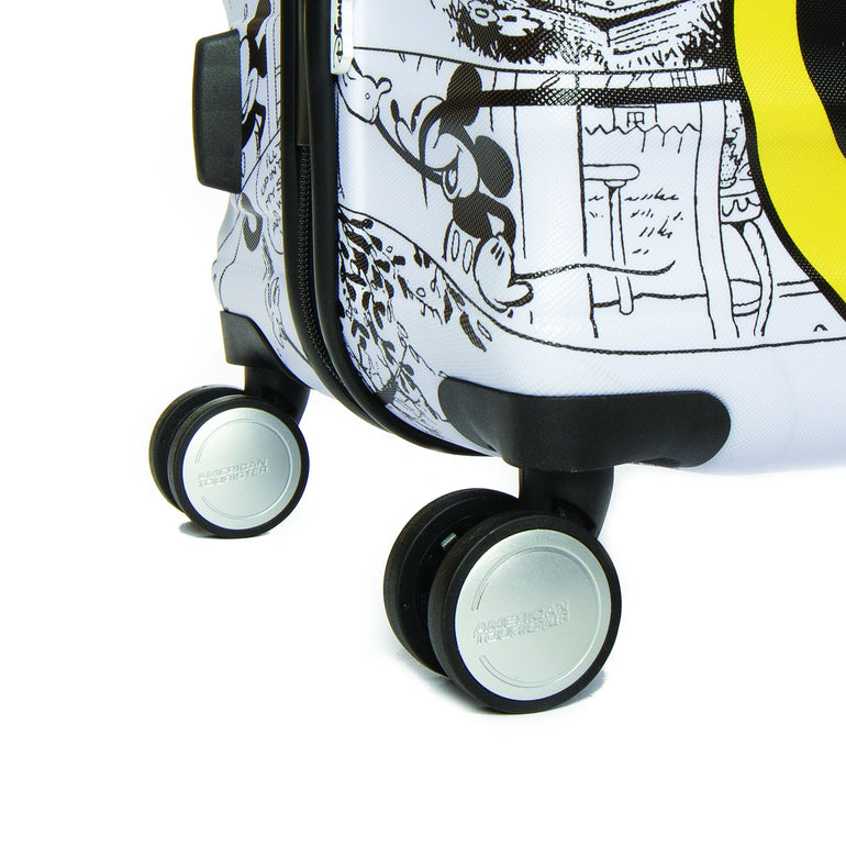 American Tourister Luggage Minnie Comics White American Tourister Disney Wavebreaker Carry-On Spinner Luggage - Minnie Comics White