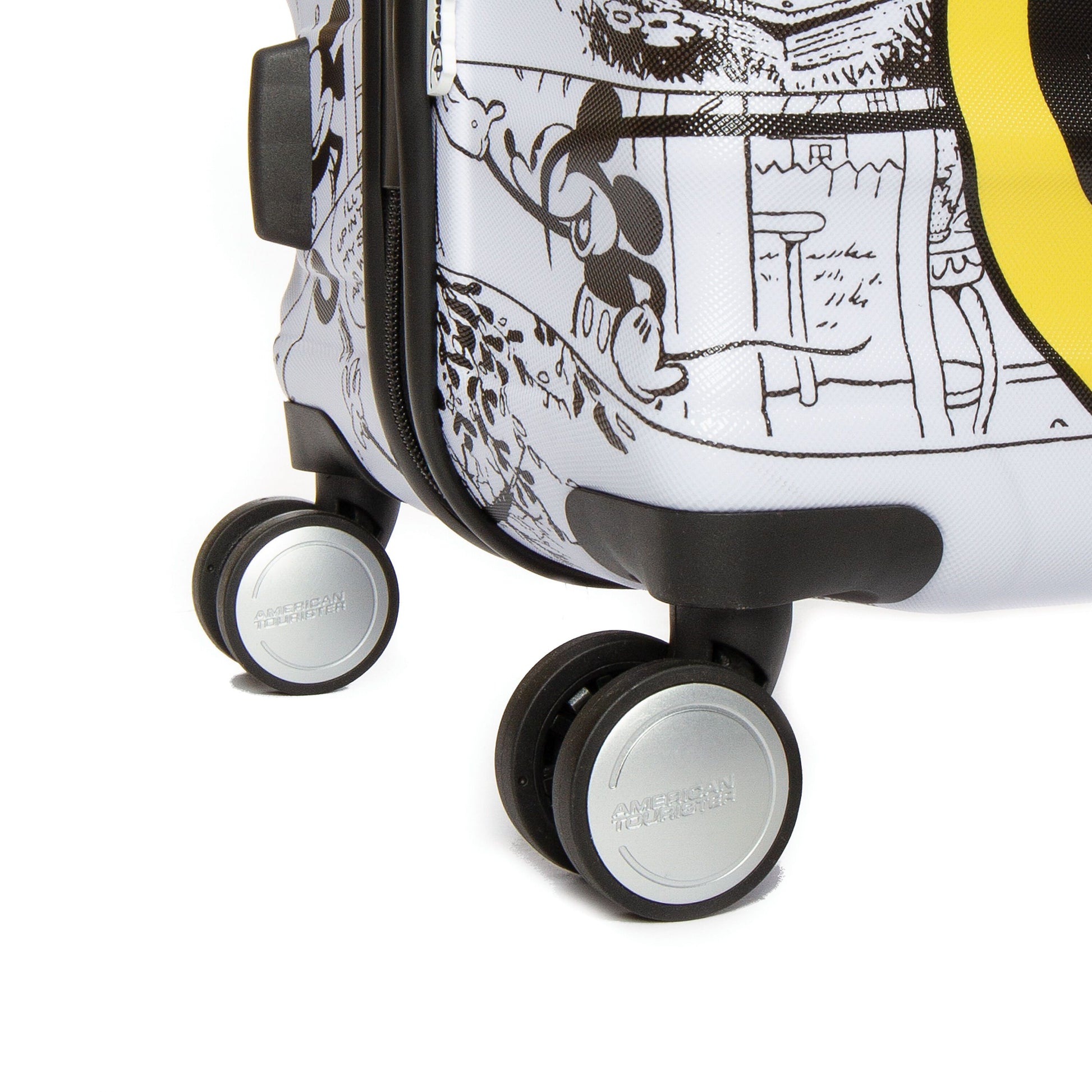 American Tourister Luggage Minnie Comics White American Tourister Disney Wavebreaker Spinner Large Luggage - Minnie Comics White