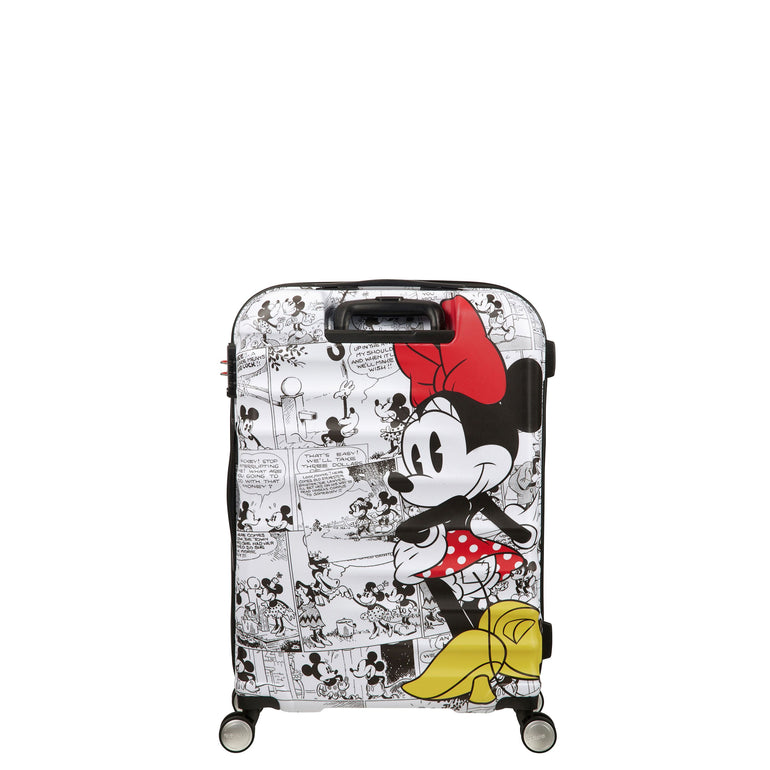 American Tourister Luggage Minnie Comics White American Tourister Disney Wavebreaker Spinner Medium Luggage - Minnie Comics White
