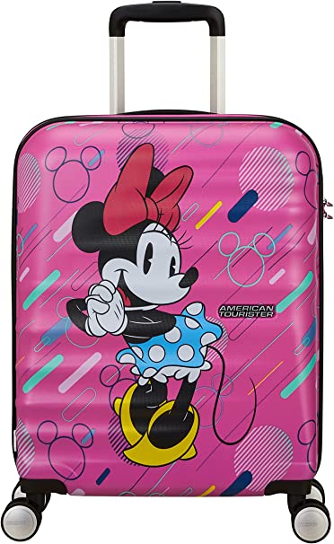American Tourister Luggage Minnie Future Pop American Tourister Disney Wavebreaker Carry-On Spinner Luggage - Minnie Future Pop