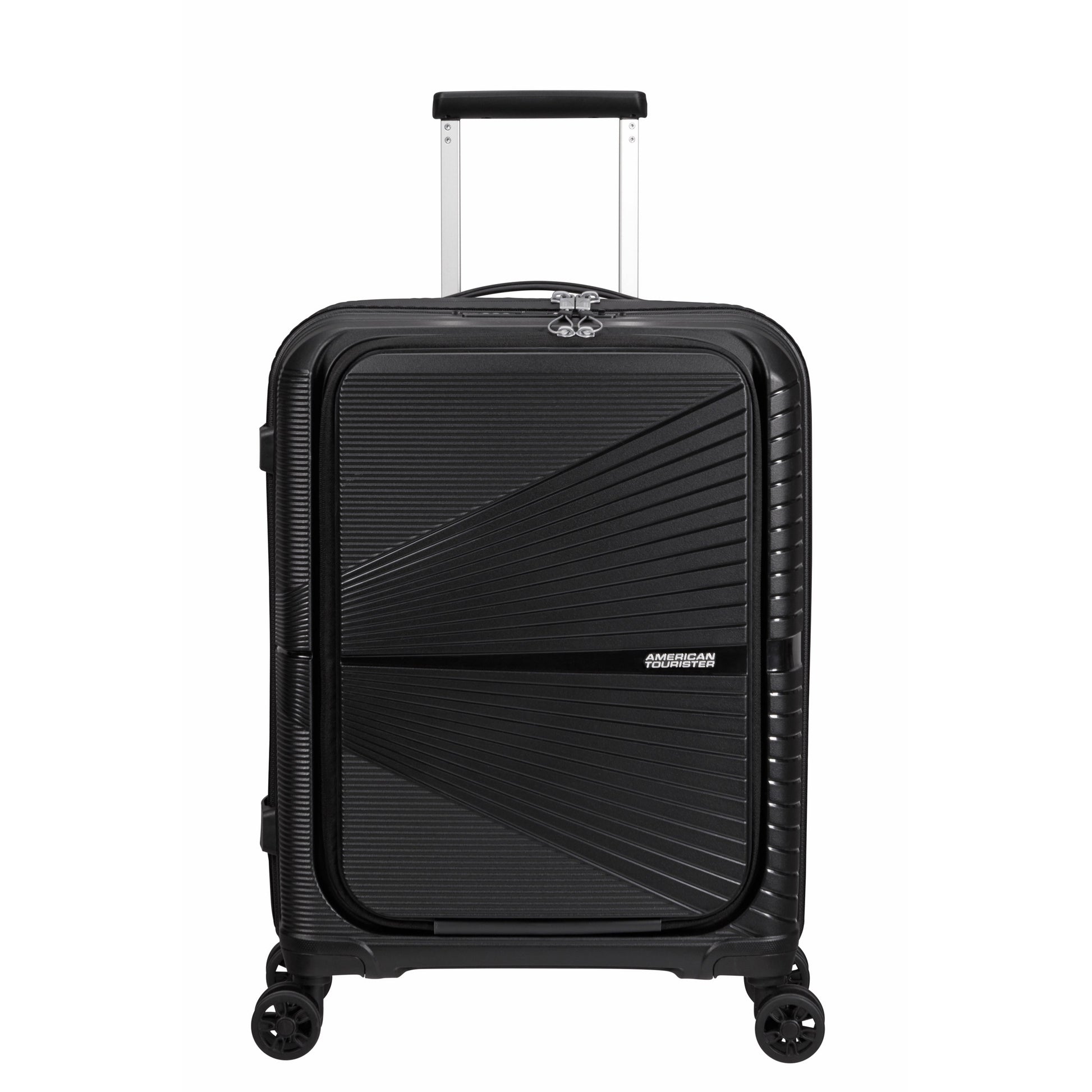 American Tourister Luggage Onyx Black American Tourister Airconic Spinner Frontload Carry-On