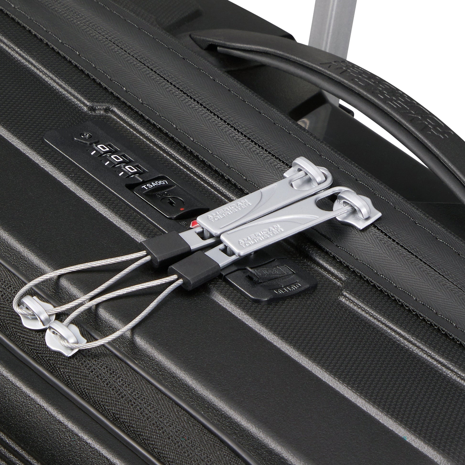American Tourister Luggage Onyx Black American Tourister Airconic Spinner Frontload Carry-On