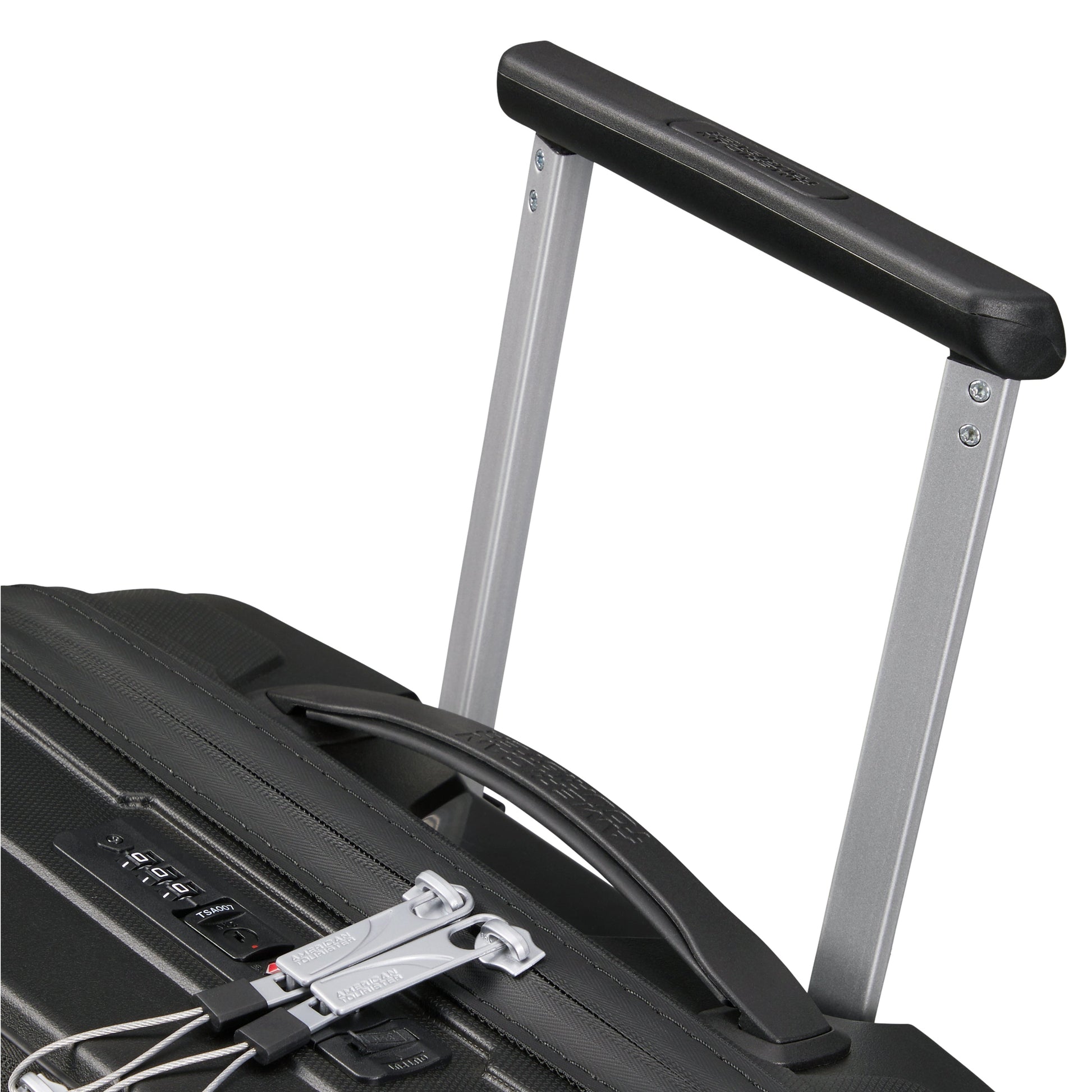 American Tourister Luggage Onyx Black American Tourister Airconic Spinner Frontload Carry-On