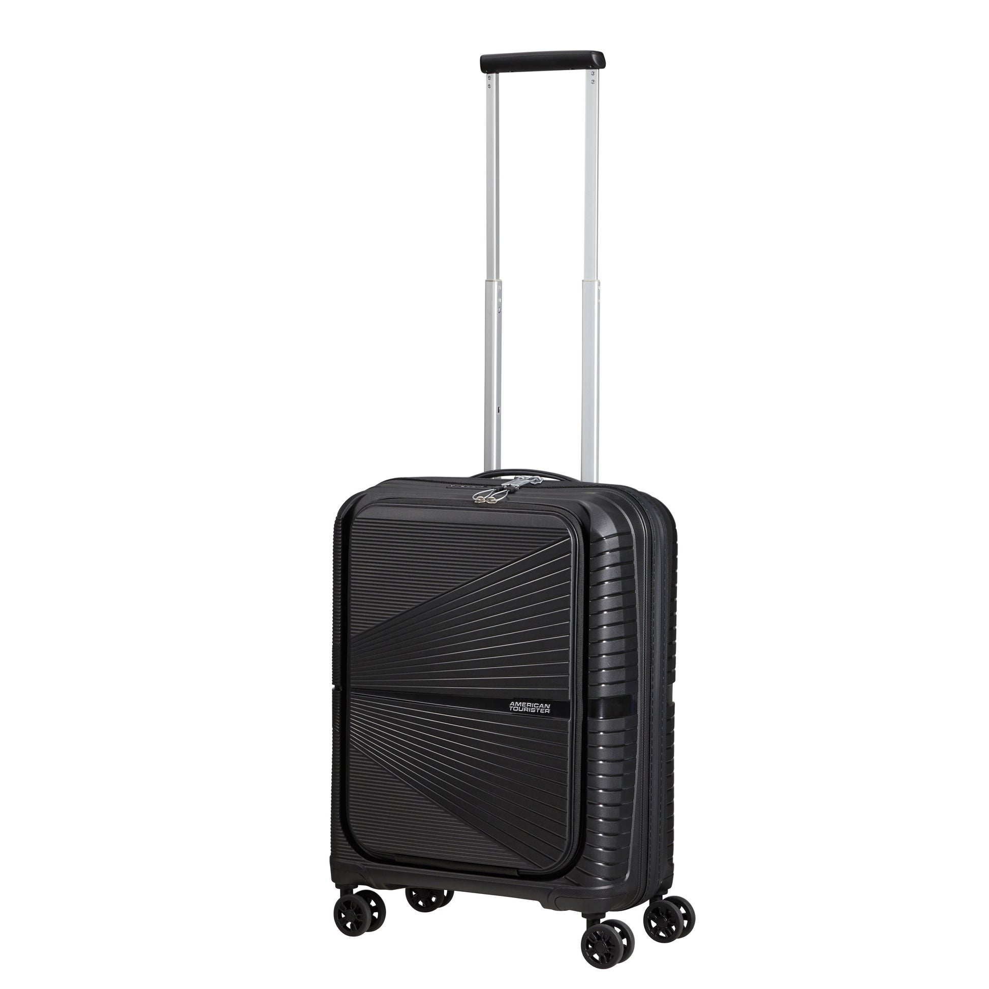 American Tourister Luggage Onyx Black American Tourister Airconic Spinner Frontload Carry-On