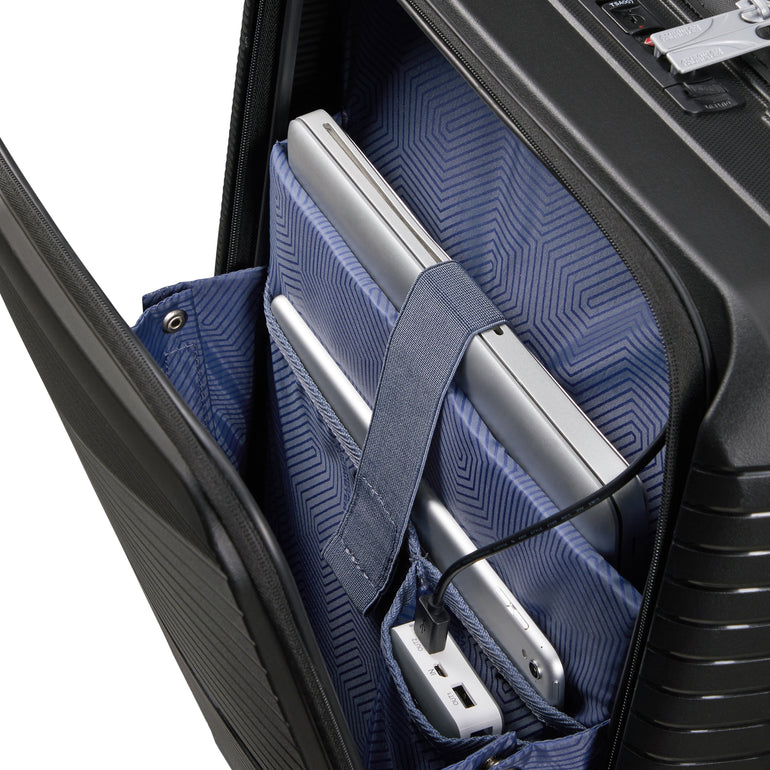 American Tourister Luggage Onyx Black American Tourister Airconic Spinner Frontload Carry-On