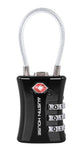 Austin House Locks Black Austin House Travel Sentry 3-Dial Combination Padlock