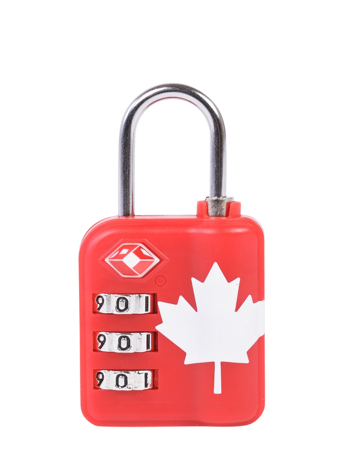 Austin House Locks Red Austin House TSA 3-Dial Combination Padlock With Indicator