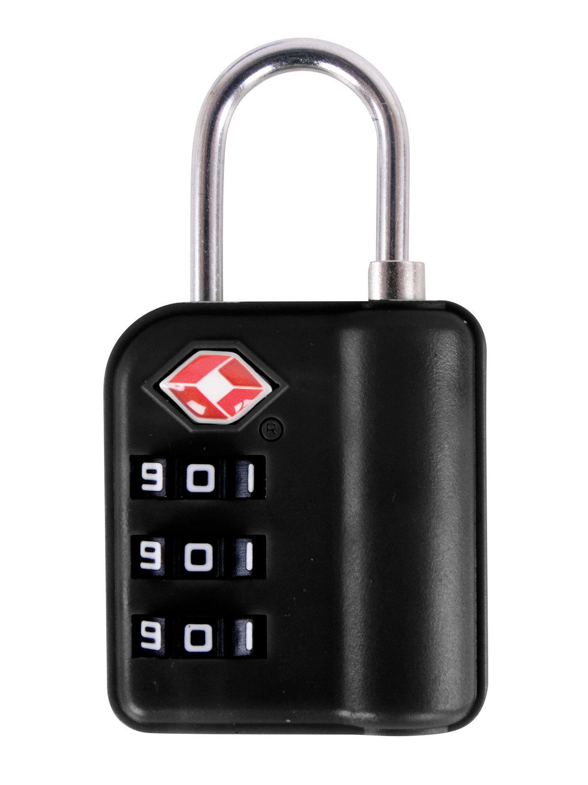 Austin House Travel Accessories Black Austin House Travel Sentry 3 Dial Combination Padlock