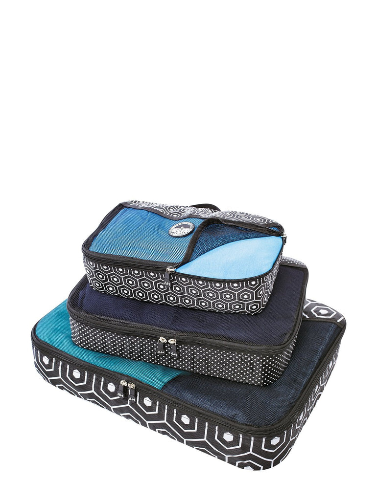 Austin House Travel Accessories Black/White Austin House 3-Piece Packing Cubes