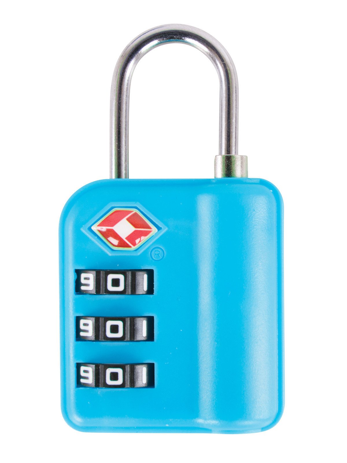 Austin House Travel Accessories Blue Austin House Travel Sentry 3 Dial Combination Padlock