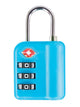 Austin House Travel Accessories Blue Austin House Travel Sentry 3 Dial Combination Padlock