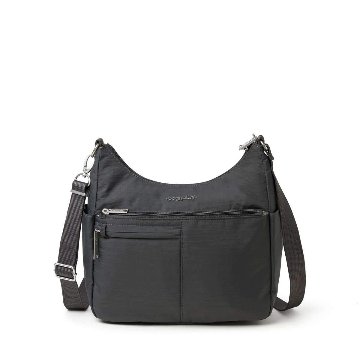 Baggallini Cross-Body Bag Charcoal Baggallini Anti-Theft Free Time Crossbody Bag